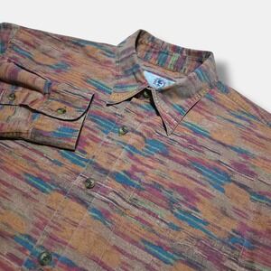 Vintage The Territory Ahead Shirt Medium Button Up Aztec Southwestern Navajo